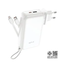 Thumbnail 4 of QPLUS Power bank 20,000 mAh Built-In Cable Model W2047 White