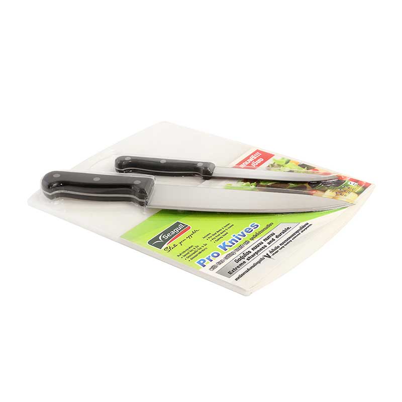 SEAGULL Professional Knives Set (5 and 8 inch) with Cutting Board Set