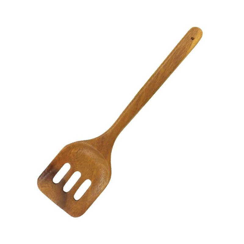 ตะหลิวไม้มีร่อง WOODEN SLOTTED TURNER