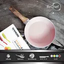 Thumbnail 2 of Bechef กระทะเคลือบหินอ่อน กระทะ nonstick กระทะทอดไข่ ไข่กระทะ ไม่ติดกระทะ ขนาด 16cm ด้ามไม้ (มี 4 สีให้เลือก) ใช้ได้กับเตาทุกประเภท