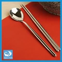Thumbnail 2 of Twin Fish ช้อนเกาหลี และตะเกียบ (4 คู่ /ชุด)รับประกันปลอดสนิม รหัสCP&KS