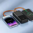 Thumbnail 4 of QPLUS Power Bank 20,000 mAh Built-In Cable W2015C White