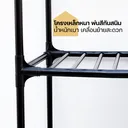 Thumbnail 4 of HomeHuk ชั้นวางของเหล็ก 4 ชั้น หนาพิเศษ รับน้ำหนัก 300-375 กก. 90 x 45 x 139-186 ซม. สีดำ