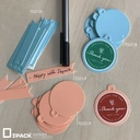 Thumbnail 3 of Depack T020(250)-B(Non-Rope)(สีฟ้า250กรัมไม่เชือก) ป้ายทรงกลมไม่พิมพ์ลาย (1 แพ็ค/ 250 กรัม)