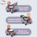 Thumbnail 3 of DODOLOVE Baby Dining Chair Purple-Orange