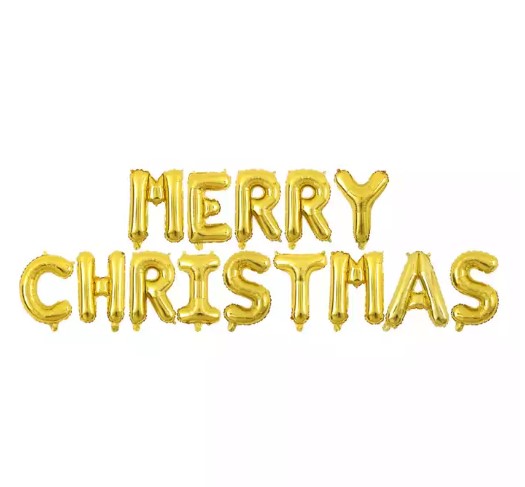 ไทยซันสปอร์ต ลูกโป่งเซตตัวอักษรคริสต์มาส Merry Christmas ขนาด 16 นิ้ว