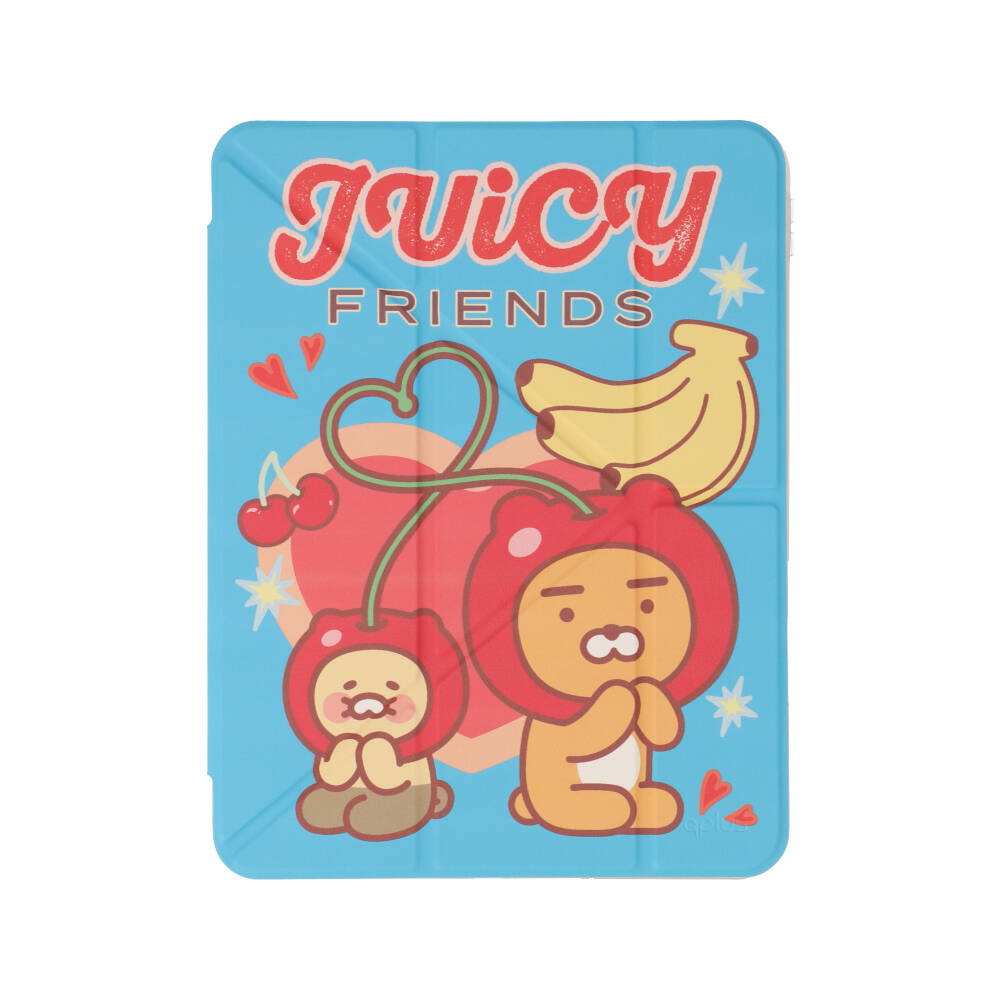 QPLUS x KAKAO Friends เคส iPad Gen 11 2025 Gen 10 Y Model Juicy Friends Blue