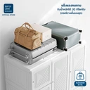 Thumbnail 4 of ซุปเปอร์ ล็อค ตู้เสื้อผ้าบานแม่เหล็ก ประกอบง่าย 15 ช่อง พร้อมที่แขวน รุ่น 5697