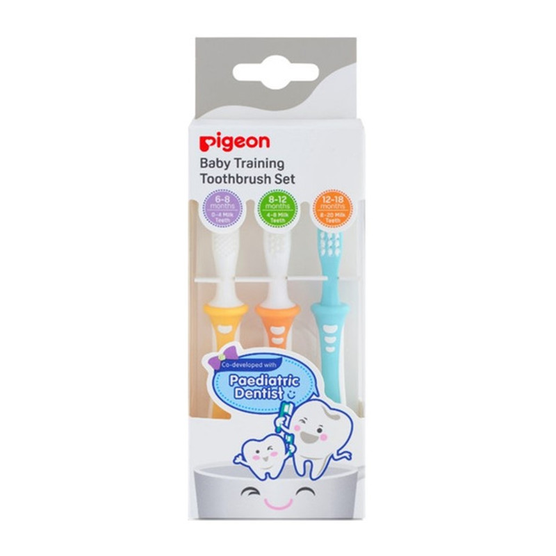 Pigeon พีเจ้น เซตแปรงสีฟันขั้นที่ 1+2+3