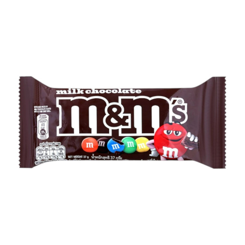 M&M's Milk Choco เอ็มแอนด์เอ็ม ช็อกโกแลตนม 37 กรัม (10249588)
