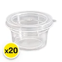 Thumbnail 1 of เอโร่ กระปุกใส่อาหาร พีเอส 2 ออนซ์ พร้อมฝา รุ่น 6044 20 ชิ้น