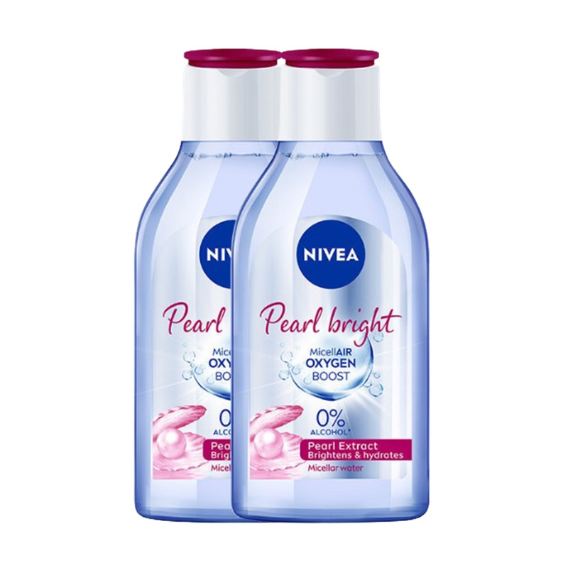 Nivea Micellar Pearl Bright Makeup Remover 400 ml x 2