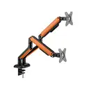 Thumbnail 3 of เออร์กอนอส แขนจับจอมอนิเตอร์ Dual Monitor Arm Twin Blaze (EGN-BLAZE-D) Black/Orange