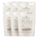 Thumbnail 1 of โซแกนิคส์ น้ำยาซักผ้า สูตรธรรมชาติ เอนไซม์ขจัดคราบ กลิ่นยูคาลิปตัส 1.5 ล. x6 ถุงเติม (ยกลัง)