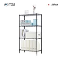 Thumbnail 2 of MZG ชั้นวางของปรับระดับ 4 ชั้น ขนาด 35x90x120 ซม. สีดำ Hammer Tone