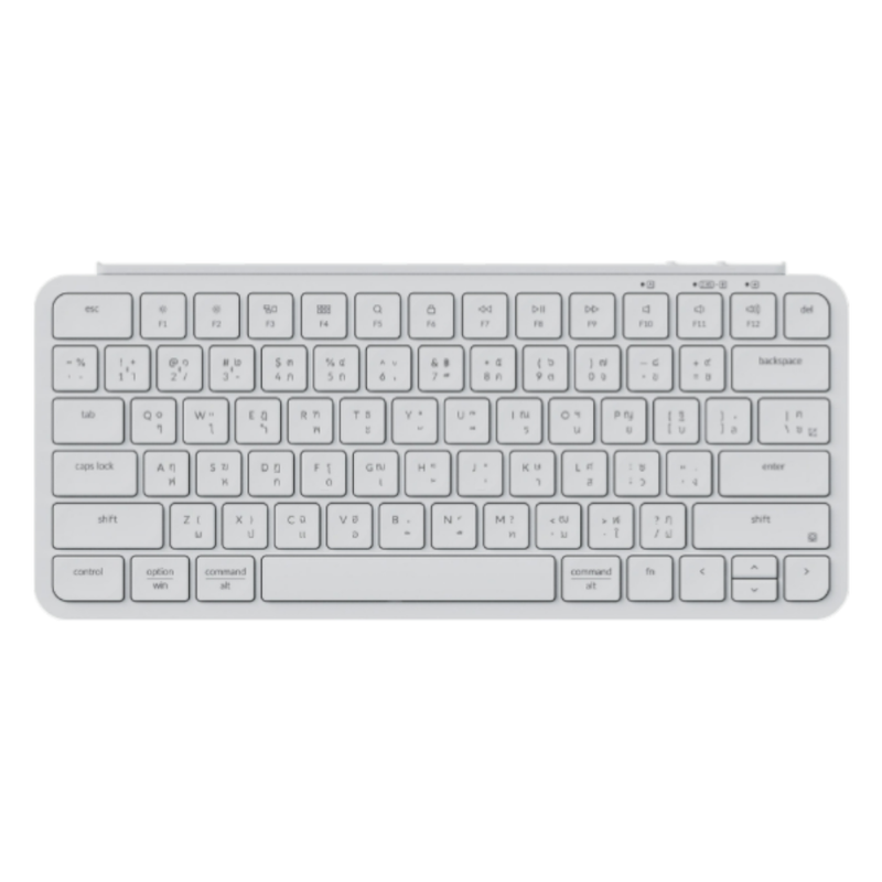 WIRELESS KEYBOARD (คีย์บอร์ดไร้สาย) KEYCHRON B1 PRO (IVORY WHITE) (SCISSOR SWITCH NON-BACKLIT EN/TH) (B1P-K2-TH)
