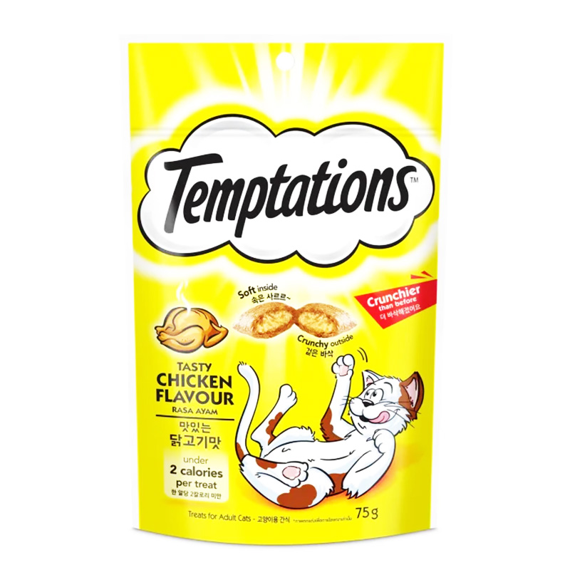 TEMPTATIONS Cat Treats Tasty Chicken 75 g