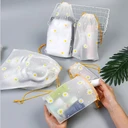 Thumbnail 2 of Matapat ถุงหูเชือก (10x15) ถุงเชือกรูด ถุงพลาสติกลายดอกเดซี่ กระเป๋าสายเชือกใส/ขุ่น ขายเป็นชิ้น ราคาถูกมาก