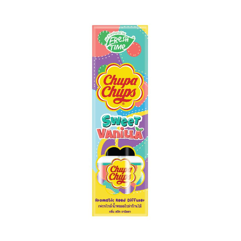 FreshTime X Chupa Chups ก้านไม้หอมปรับอากาศ ก้านไม้หอม กลิ่นวนิลา ขนาด 30ml