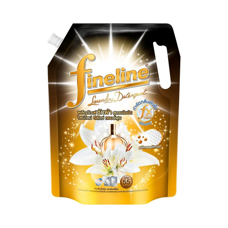 Fineline Liquid Detergent Concentrated Deluxe Perfume Midnight Fancy 1250 ML. Black