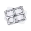 Thumbnail 1 of Empress World ถาดหลุมสแตนเลส 4 ช่อง รุ่น A ฝาปิดพลาสติก x 6