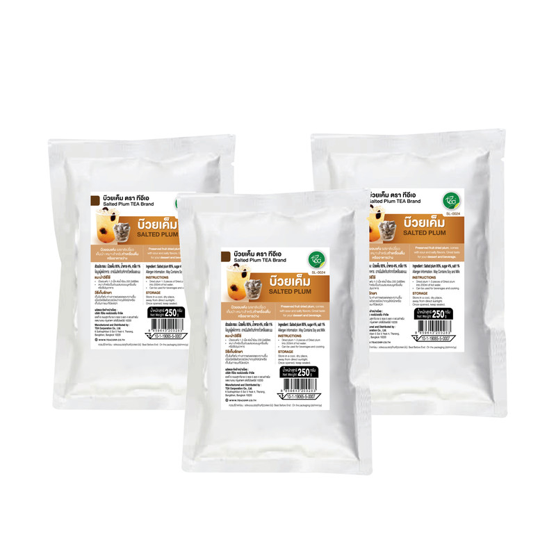 TEA Salted Dried Plum (250 g) x 3 Bags