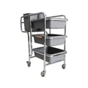 Thumbnail 3 of NTS รถเข็นเก็บจานและทำความสะอาด NTS1-CC-D3L-GY