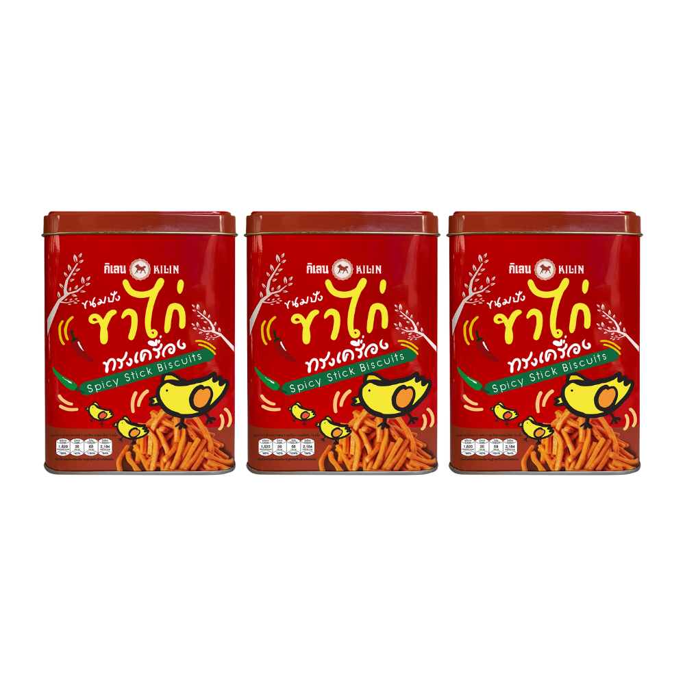 Kilin Biscuits in Tin Spicy bread stick 400 g x 3