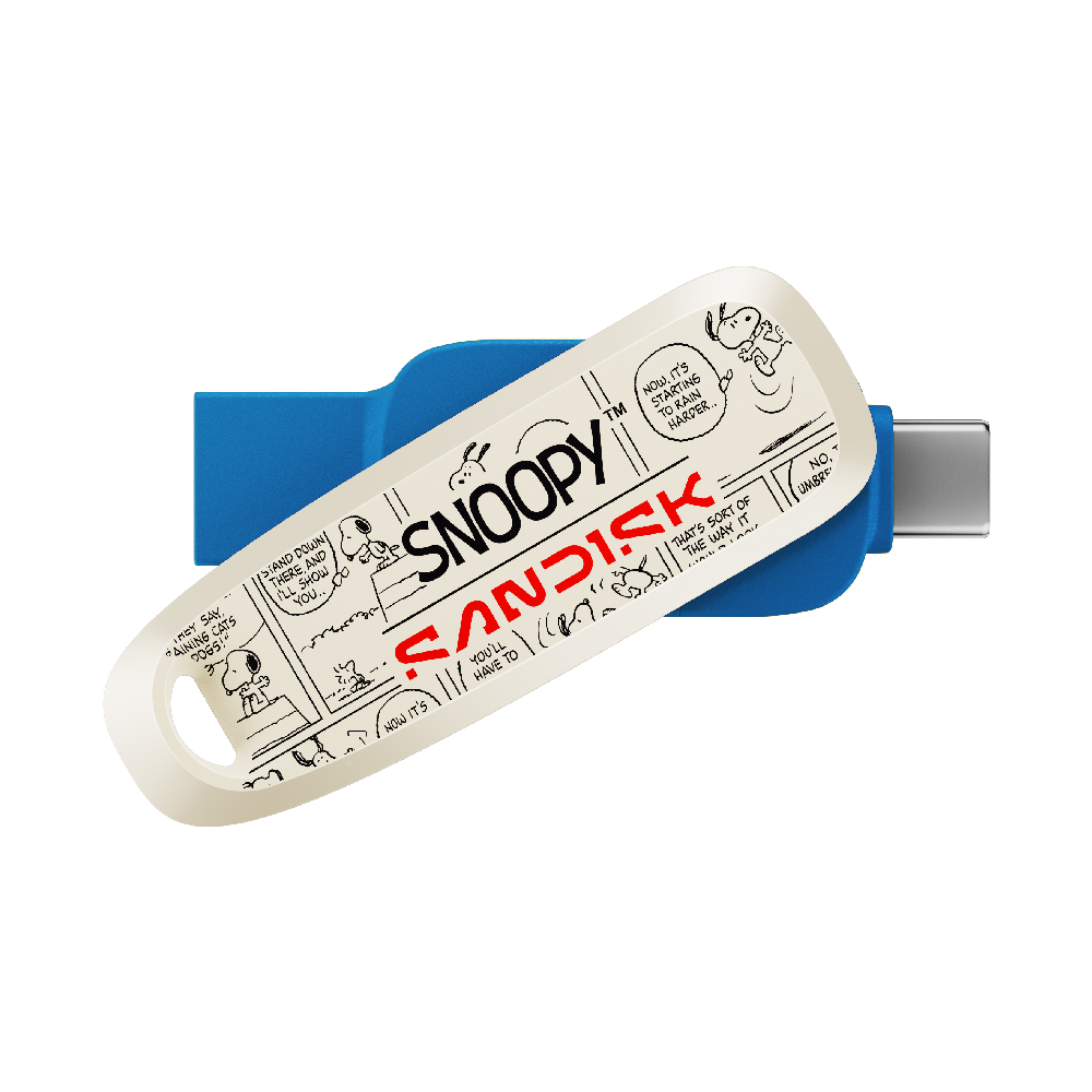 SanDisk X Snoopy Phone Drive 256GB USB 3.2 Gen 1 Blue
