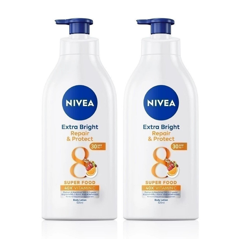 Nivea Extra Bright Repair and Protect SPF 30 PA++ Body Lotion 525 ml x 2