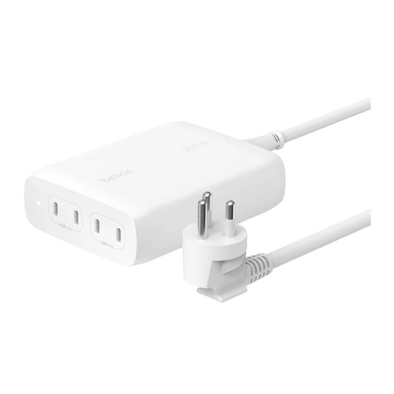 Belkin หัวชาร์จ ชาร์จเร็ว GaN 200 วัตต์ USB-C 4 พอร์ต BoostCharge Pro สําหรับ Notebook Macbook iPad iPhone รุ่น WCH015