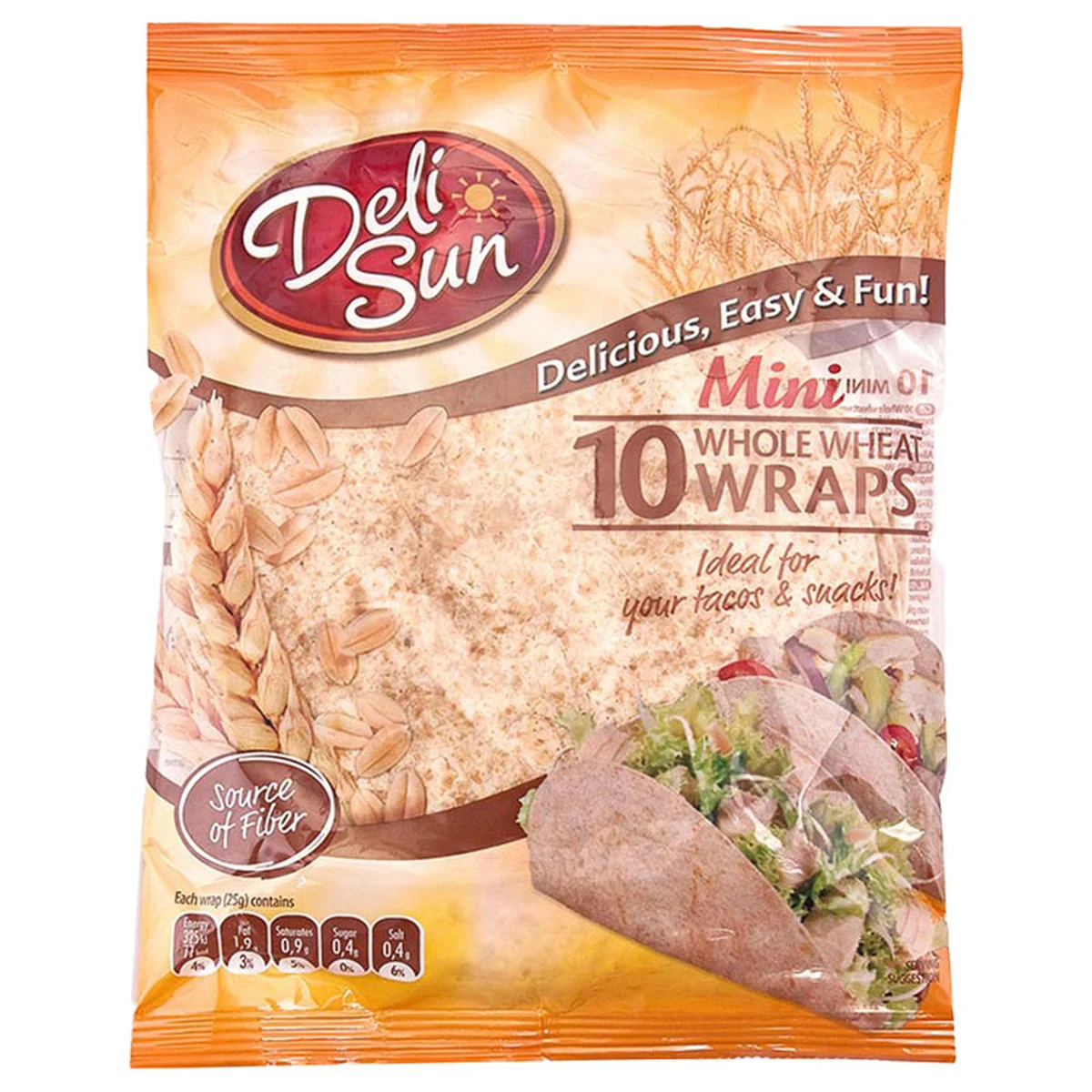 เดลีซัน แผ่นแป้งธัญพืช 5.5 นิ้ว 250 กรัม