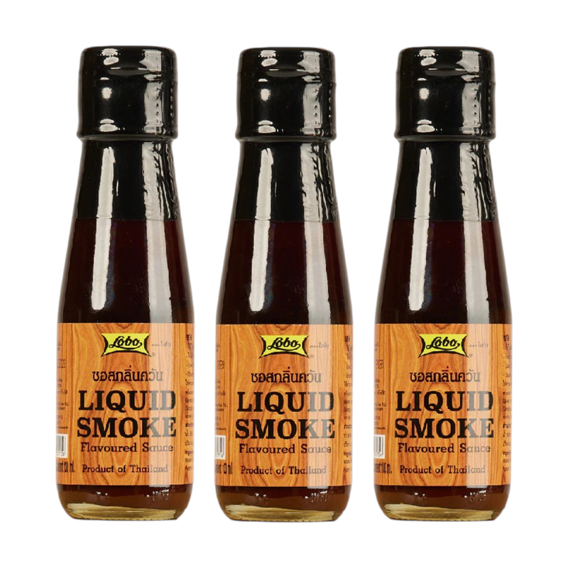 LOBO  Liquid Smoke (ซอสกลิ่นควัน)  แพ็ค 3 ขวด