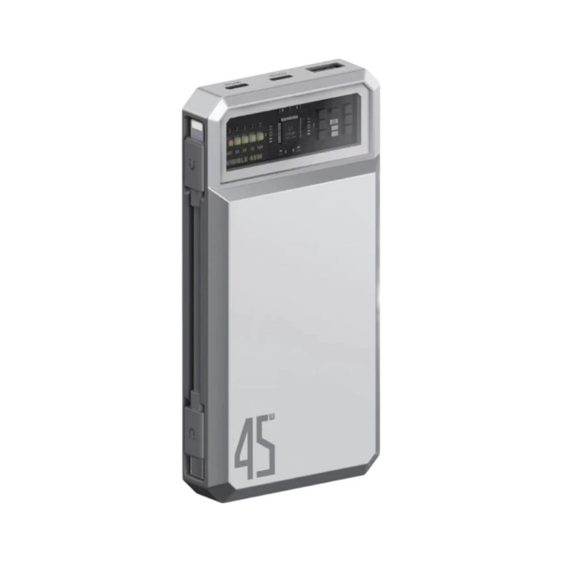 Orsen by Eloop E59 แบตสํารอง ชาร์จเร็ว 45W PPS UFCS QC3.0 PD Silver