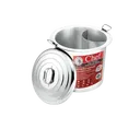 Thumbnail 1 of ตราหัวม้าลาย หม้อก๋วยเตี๋ยว Chef 40 ซม. 2 ช่องโค้ง