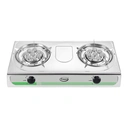 Thumbnail 1 of Gmax เตาแก๊สสแตนเลส 2 หัว หัวเทอร์โบ ไฟแรง รุ่น GL-203T