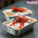 Thumbnail 1 of Boxjourney ถาดฟอยล์สี่เหลี่ยมพร้อมฝา#4618-P (10 ใบ/แพค)