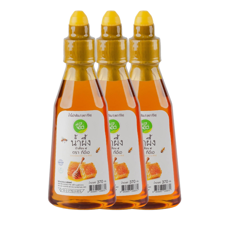 TEA Pure Wildflower Honey Squeeze Bottle (370 g) x 3 Bottles