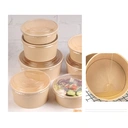 Thumbnail 4 of BIOPACK ชามคราฟพร้อมฝา (ชาม 750 มล ,50 ใบ,+ ฝาไมโครเวฟ) ชามกระดาษ ชามสลัด ชามใส่ก๋วยเตี๋ยว ชามใส่อาหาร ชามกระดาษคราฟท์พร้อมฝา