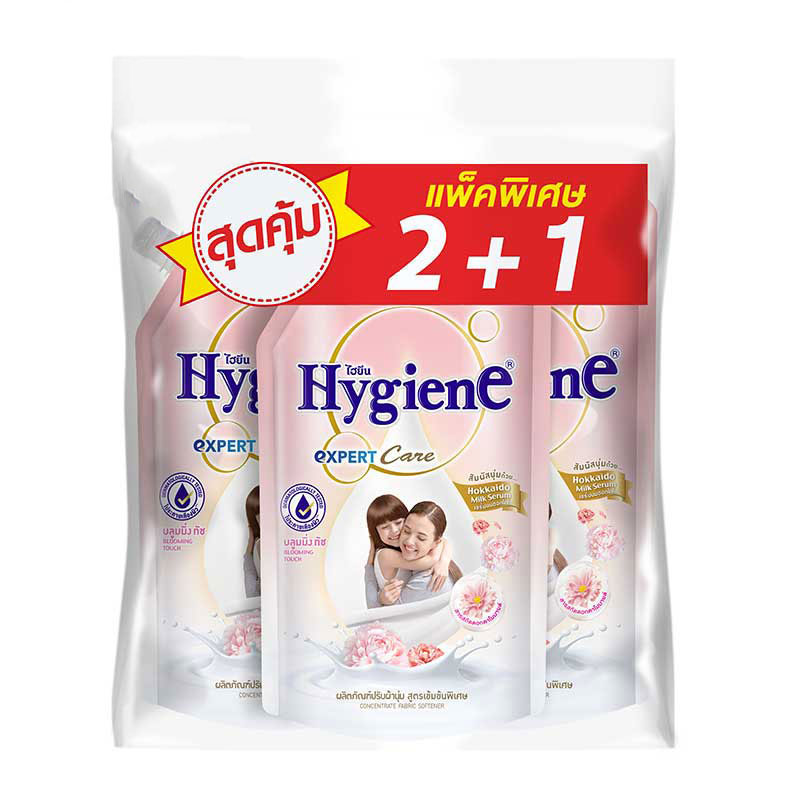 HYGIENE EXPERT CARE CONCENTRATED SOFTENER (SPECIAL PACK) BLOOMING TOUCH PINK 480 ML X 2+1