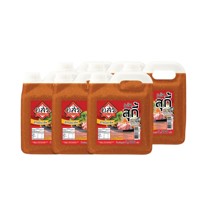 [6 bottles] ASR. Cantonese Suki Dipping Sauce, Professional Recipe, 3,000 g, Sukiyaki Sauce Cantonese Style
