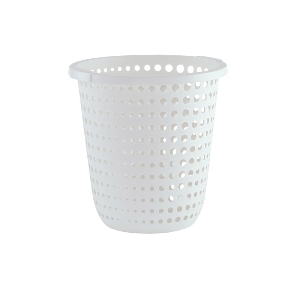 DKW Official HH-1205 ตะกร้าใส่ผ้า Bubble ทรงกลม (มีหลายสี) ตะกร้าผ้า Laundry Basket ขาว