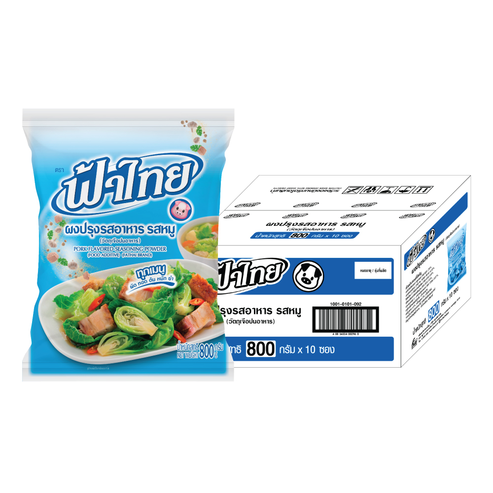 ฟ้าไทย ผงปรุงรส รสหมู 800 ก. x 6