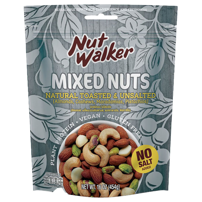 NUT WALKER Mixed Nut Natural Toasted Unsalted 454 g | Makro PRO