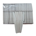 Thumbnail 1 of BIOPACK ชุดช้อนส้อม ชุดแคทเทอริ่ DIY (มีด 14 ซม 100 ชิ้น) ชุดอาหารว่าง ใช้แล้วทิ้ง ช้อนส้อมและกระดาษเช็ดปากในซอง OPP แบบใช้แล้วทิ้ง