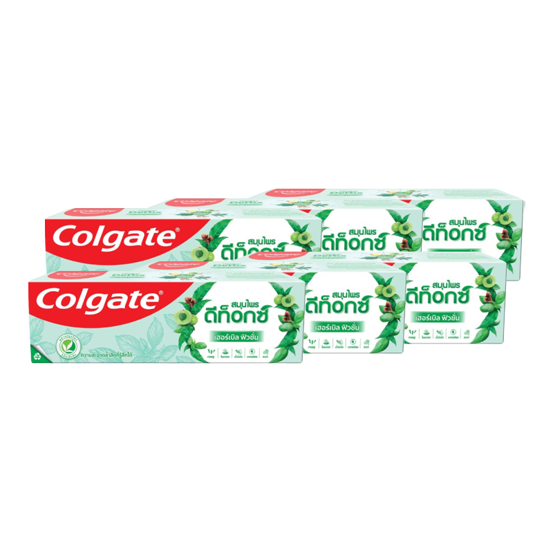 COLGATE Toothpaste Herbal Detox 120 g x 6