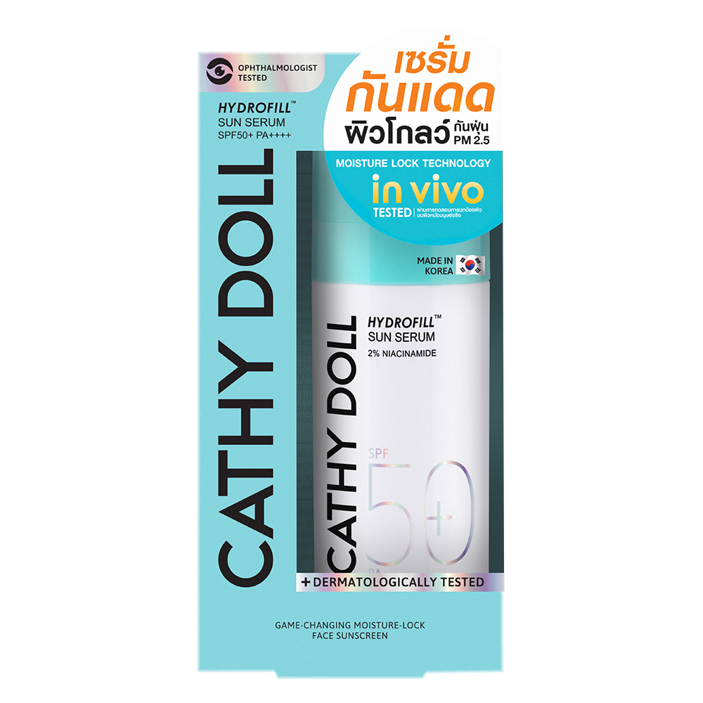 CATHY DOLL Hydrofill Sun Serum SPF50+ PA++++ 2% Niacinamide 30 ml