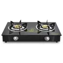 Thumbnail 1 of Gmax เตาแก๊สหน้ากระจก 2 หัว หัวทองเหลือง ไฟแรง รุ่น GL-702BR