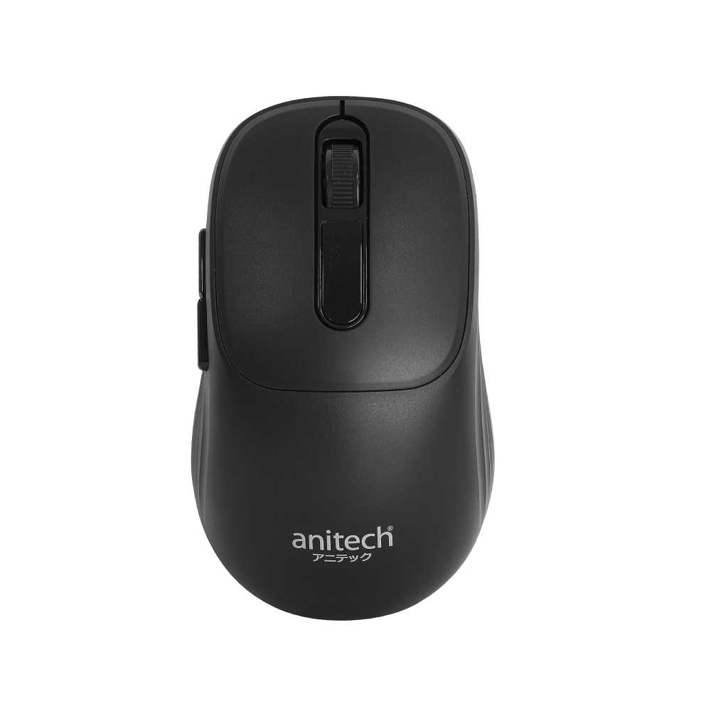 ANITECH Wireless Mouse Dual Function Model W242-BK Black