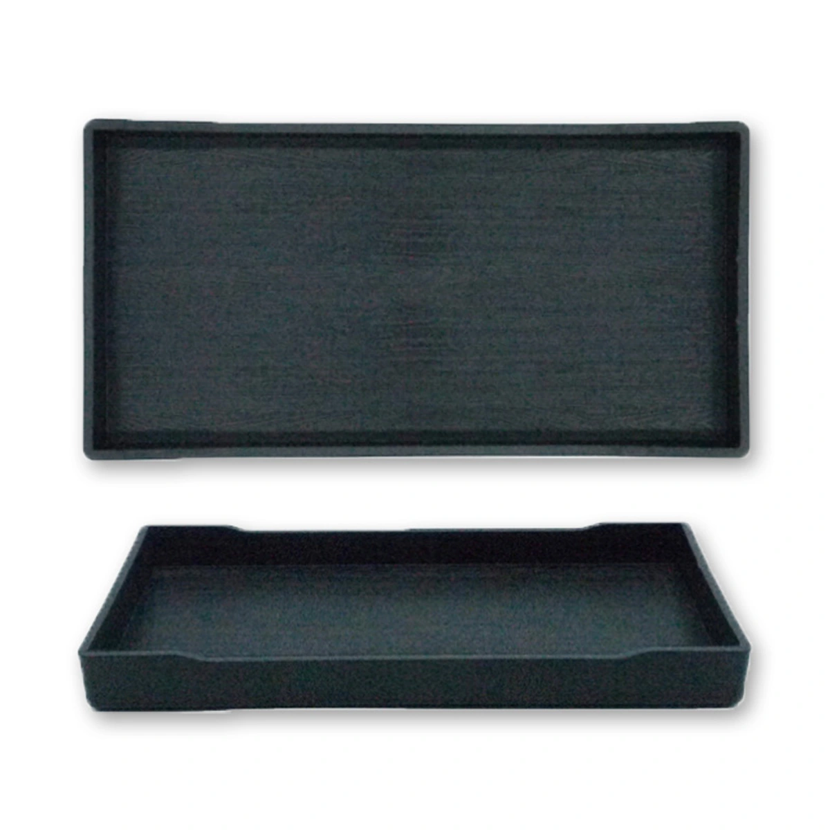 ยู.เอส. บิซิเนส ถาดขอบเหลี่ยมลายไม้ 21x11 ซม.